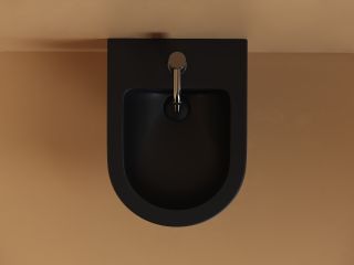 Биде подвесное Ceramica Nova Uno CN11002MB чёрный матовый